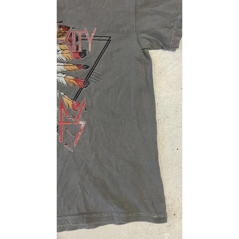 Kansas‎ City Chiefs Native American Shirt Youth Boys Medium Gray Football NFL